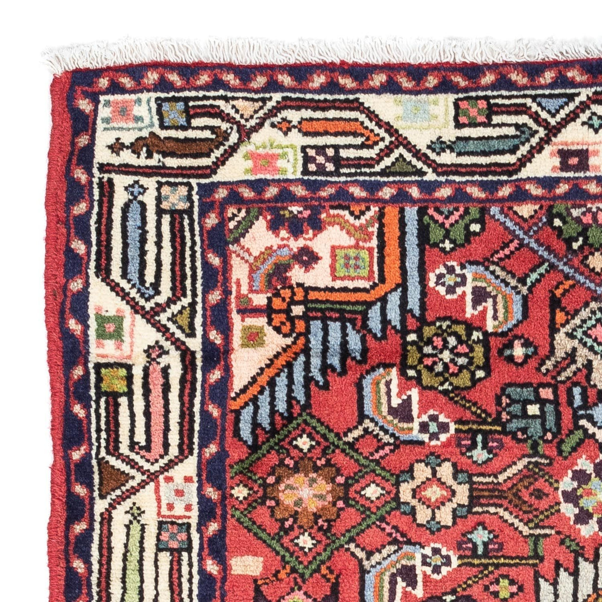 Perski dywan - Nomadyczny - 125 x 80 cm - czerwony