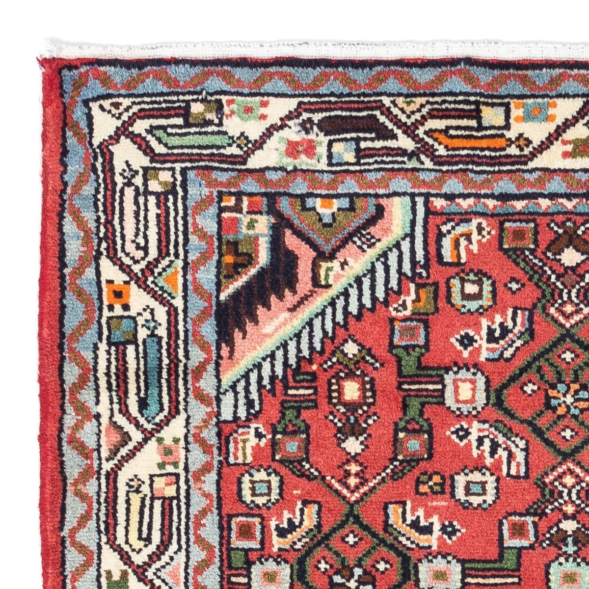 Perski dywan - Nomadyczny - 125 x 80 cm - czerwony