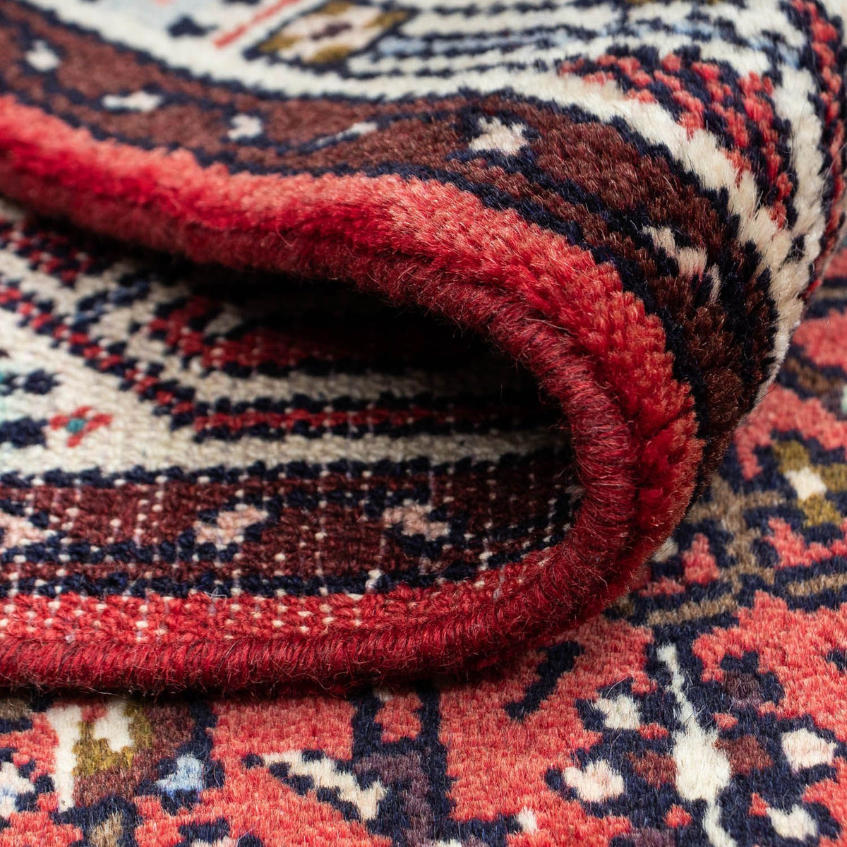 Perski dywan - Nomadyczny - 125 x 80 cm - czerwony