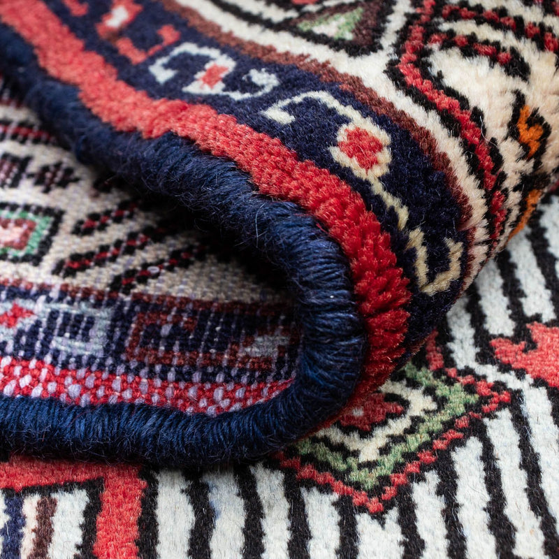 Perski dywan - Nomadyczny - 125 x 80 cm - czerwony