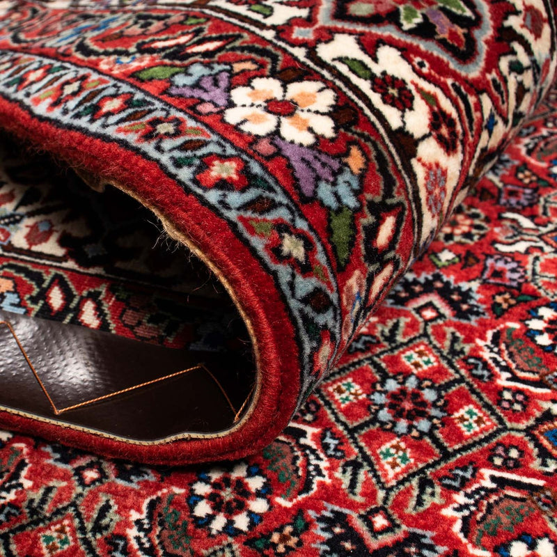 Dywan perski - Bijar - 251 x 203 cm - ciemna czerwień