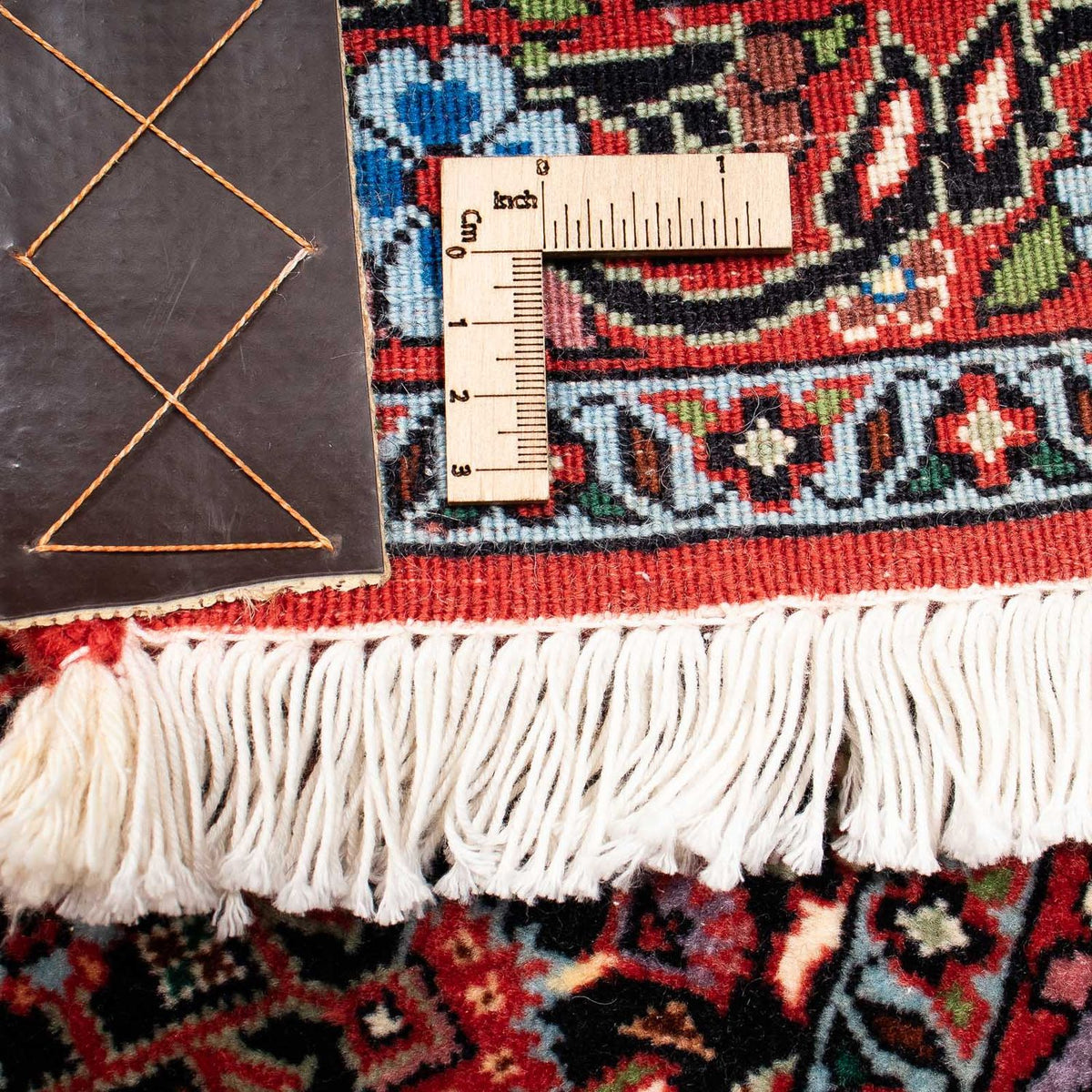 Dywan perski - Bijar - 251 x 203 cm - ciemna czerwień