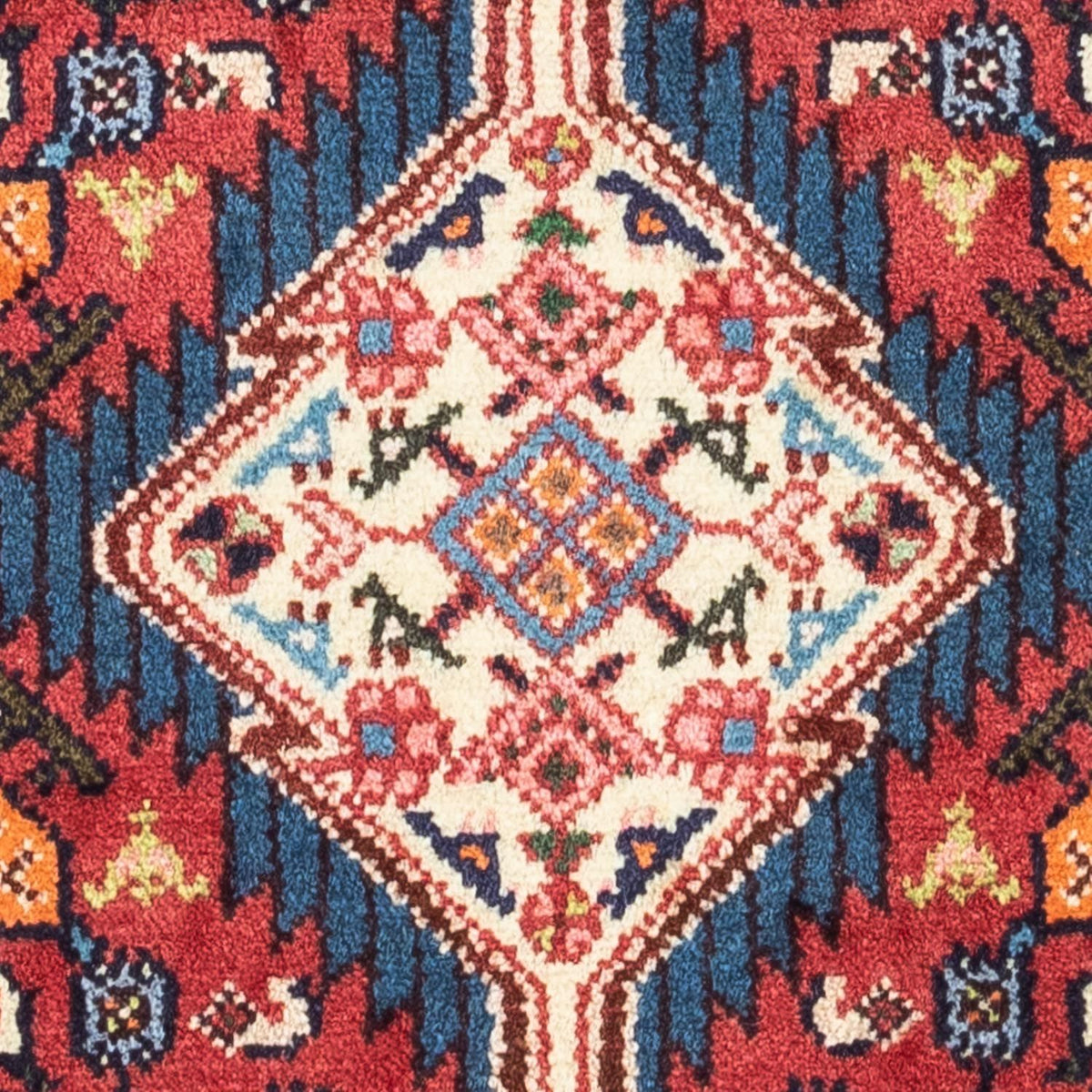 Perski dywan - Nomadyczny - 125 x 80 cm - czerwony