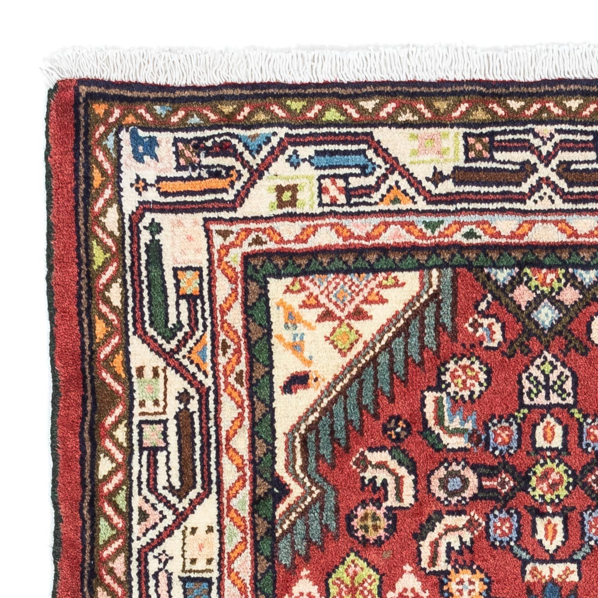 Perski dywan - Nomadyczny - 125 x 80 cm - czerwony