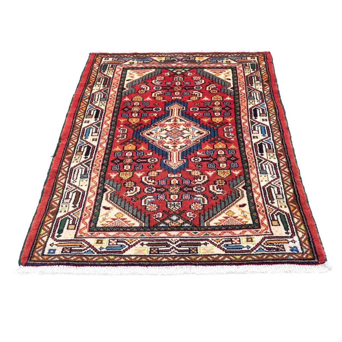 Perski dywan - Nomadyczny - 125 x 80 cm - czerwony