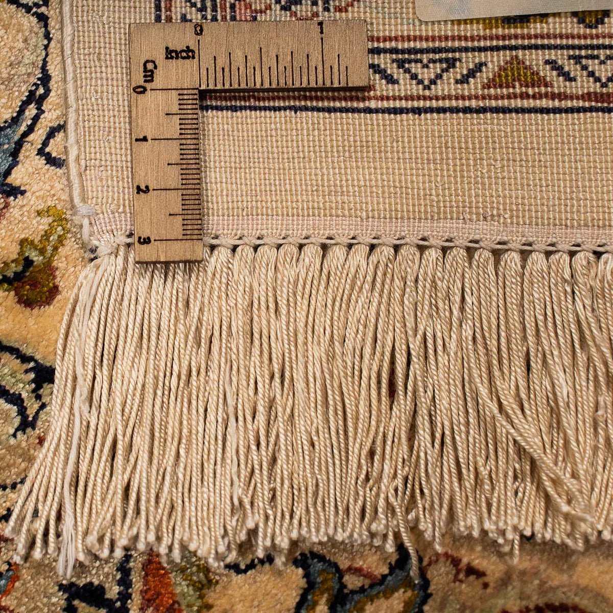 Dywan perski - Ghom - 204 x 129 cm - jasnobrązowy