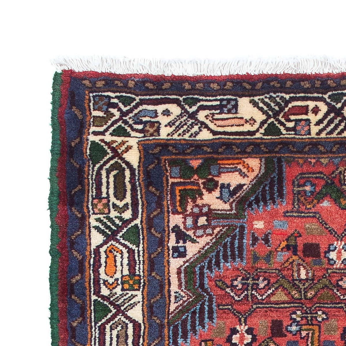 Perski dywan - Nomadyczny - 125 x 80 cm - czerwony