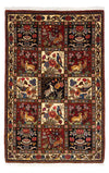 Bakhtiari Dywan 107x162cm - Dywan perski - Prostokątny / Ciemna czerwień / 107 x 162 cm Prostokątny