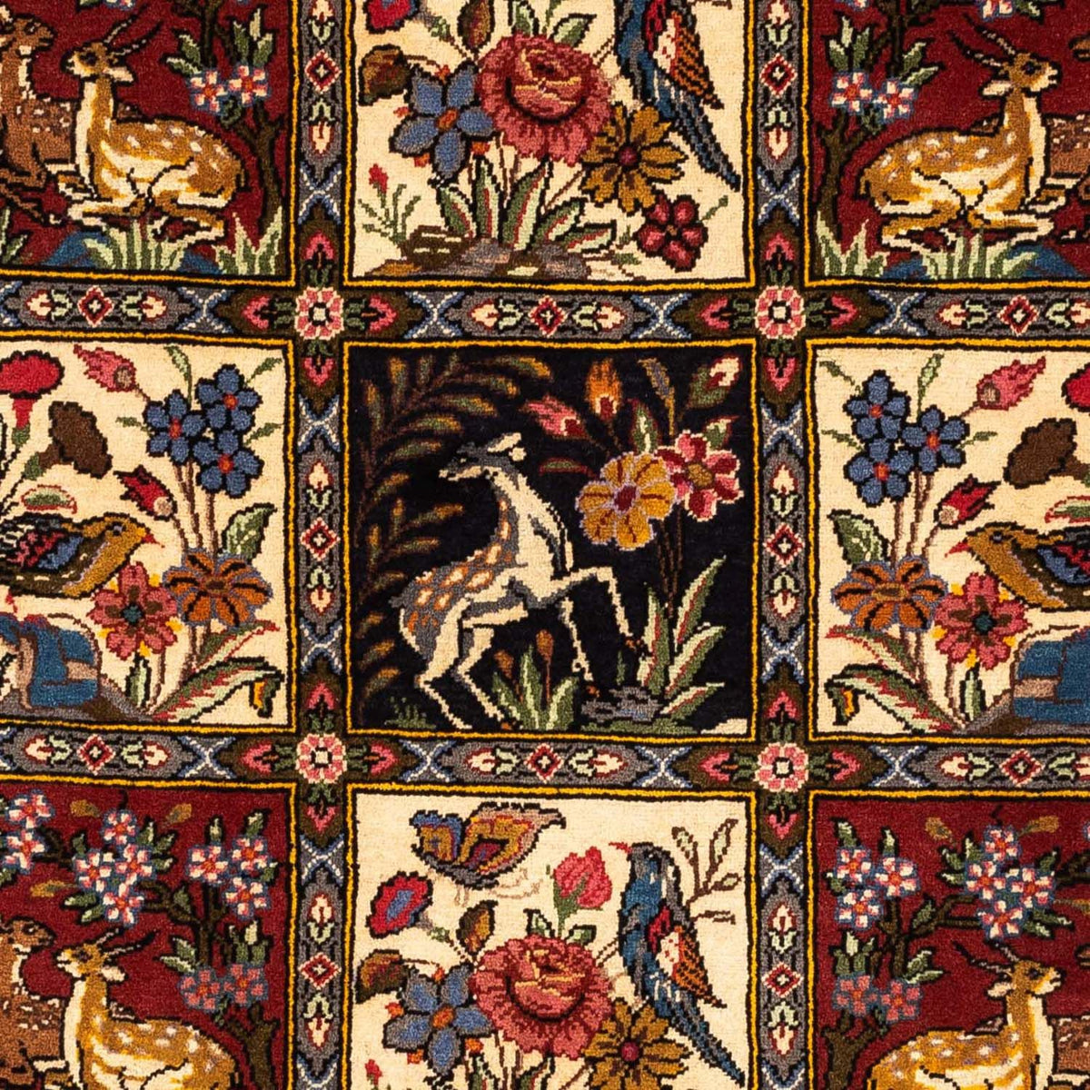 Perski dywan - Nomadyczny - 162 x 107 cm - ciemna czerwień