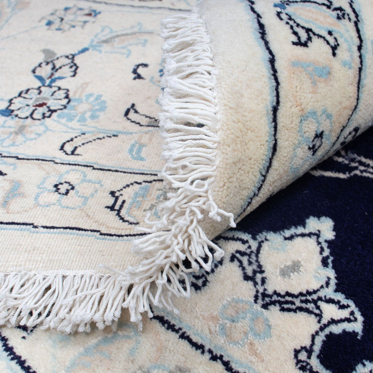 Dywan perski - Nain okrągły  - 300 x 300 cm - ciemnoniebieski