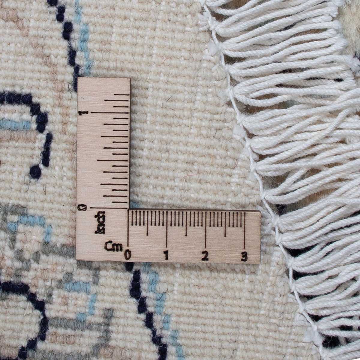 Dywan perski - Nain okrągły  - 300 x 300 cm - ciemnoniebieski