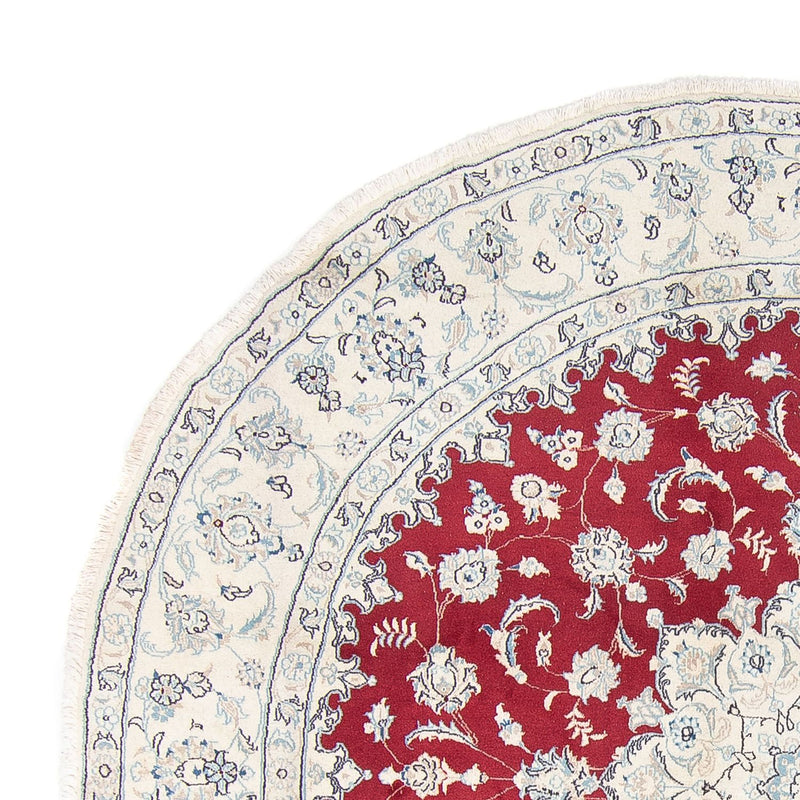 Dywan perski - Nain - Królewski okrągły  - 90 x 60 cm - czerwony