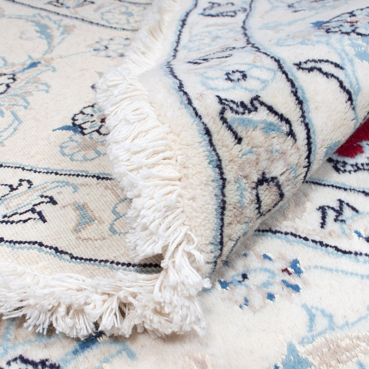 Dywan perski - Nain - Królewski okrągły  - 90 x 60 cm - czerwony