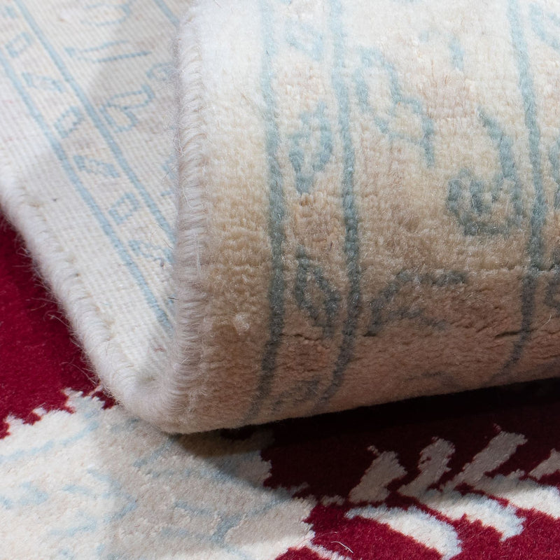 Dywan perski - Nain - 297 x 201 cm - ciemna czerwień