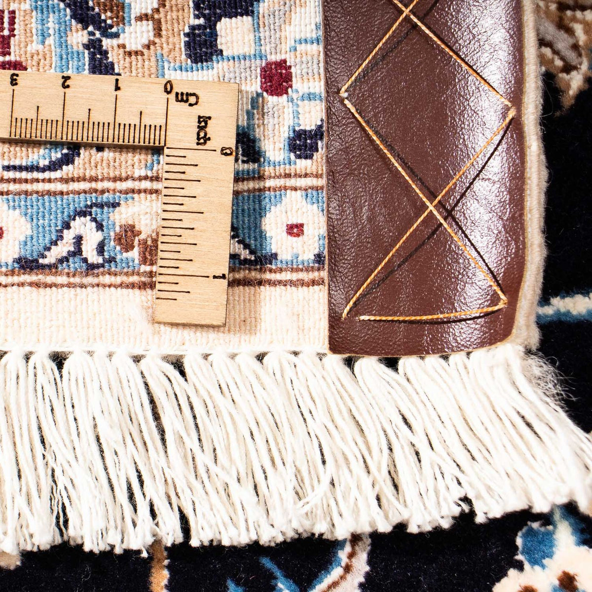 Dywan perski - Nain - Premium - 264 x 177 cm - ciemnoniebieski