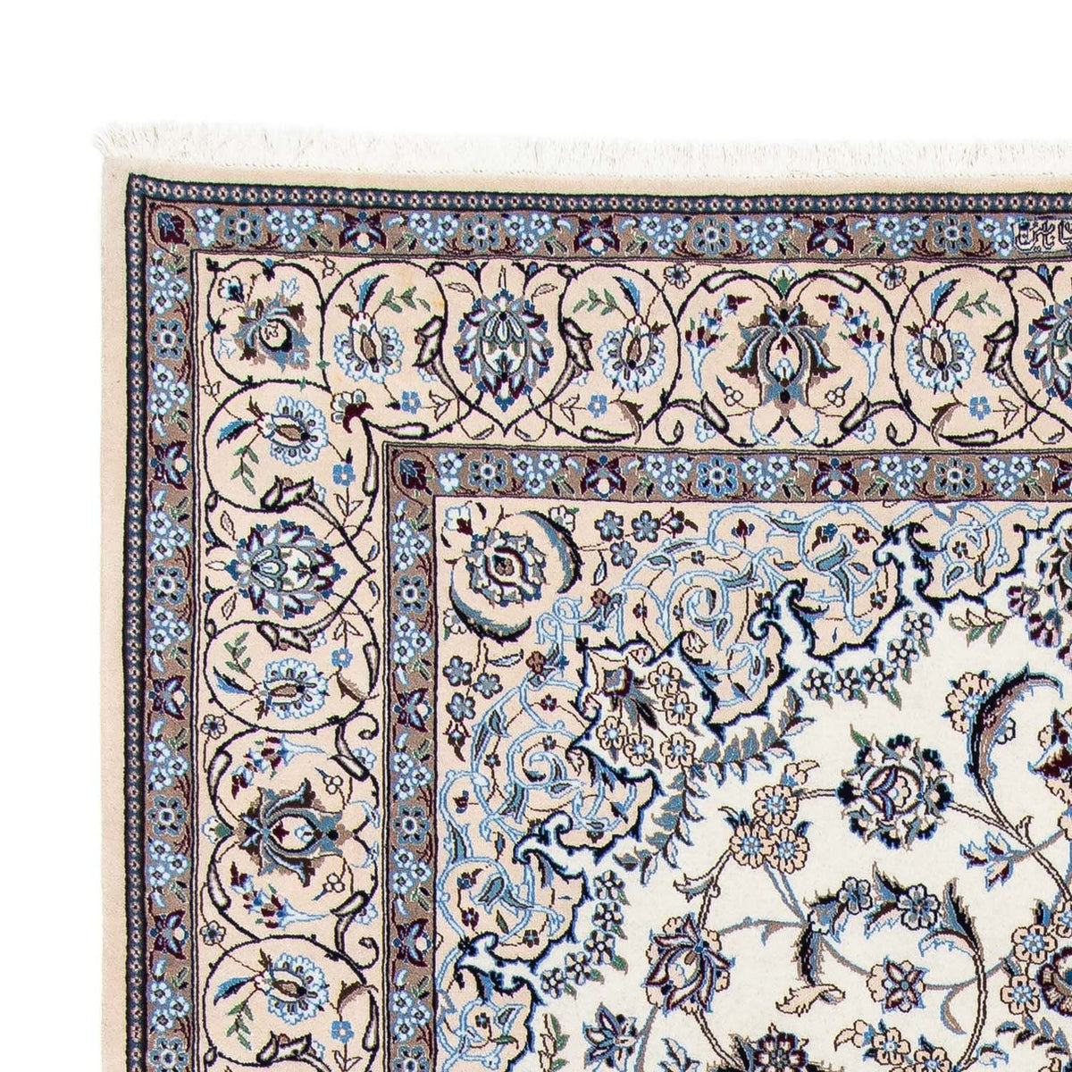 Dywan perski - Nain - Królewski - 297 x 202 cm - beżowy