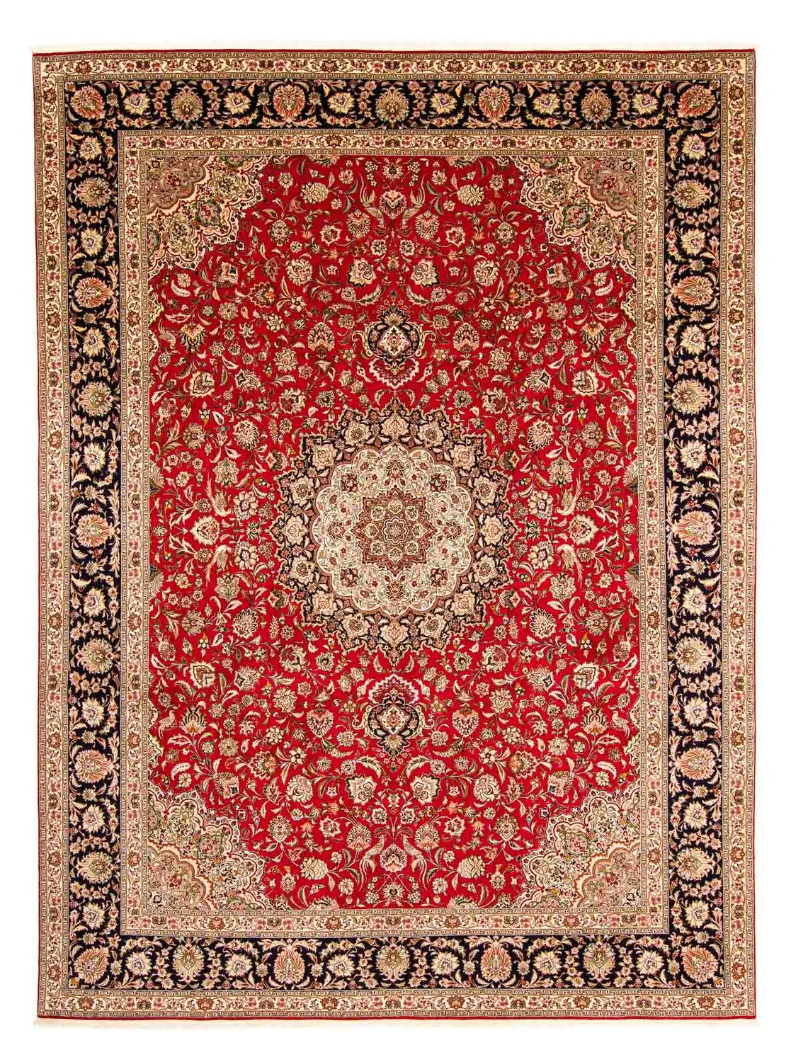 Dywan perski - Tabriz - Królewski - 400 x 300 cm - ciemna czerwień