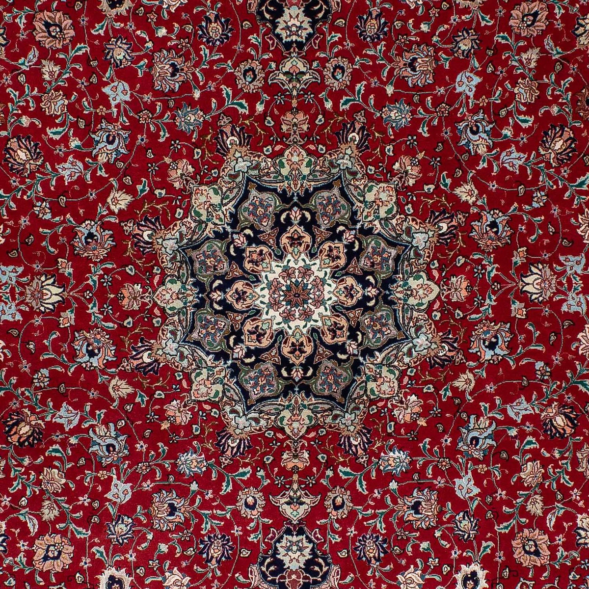 Dywan perski - Tabriz - 214 x 150 cm - ciemna czerwień