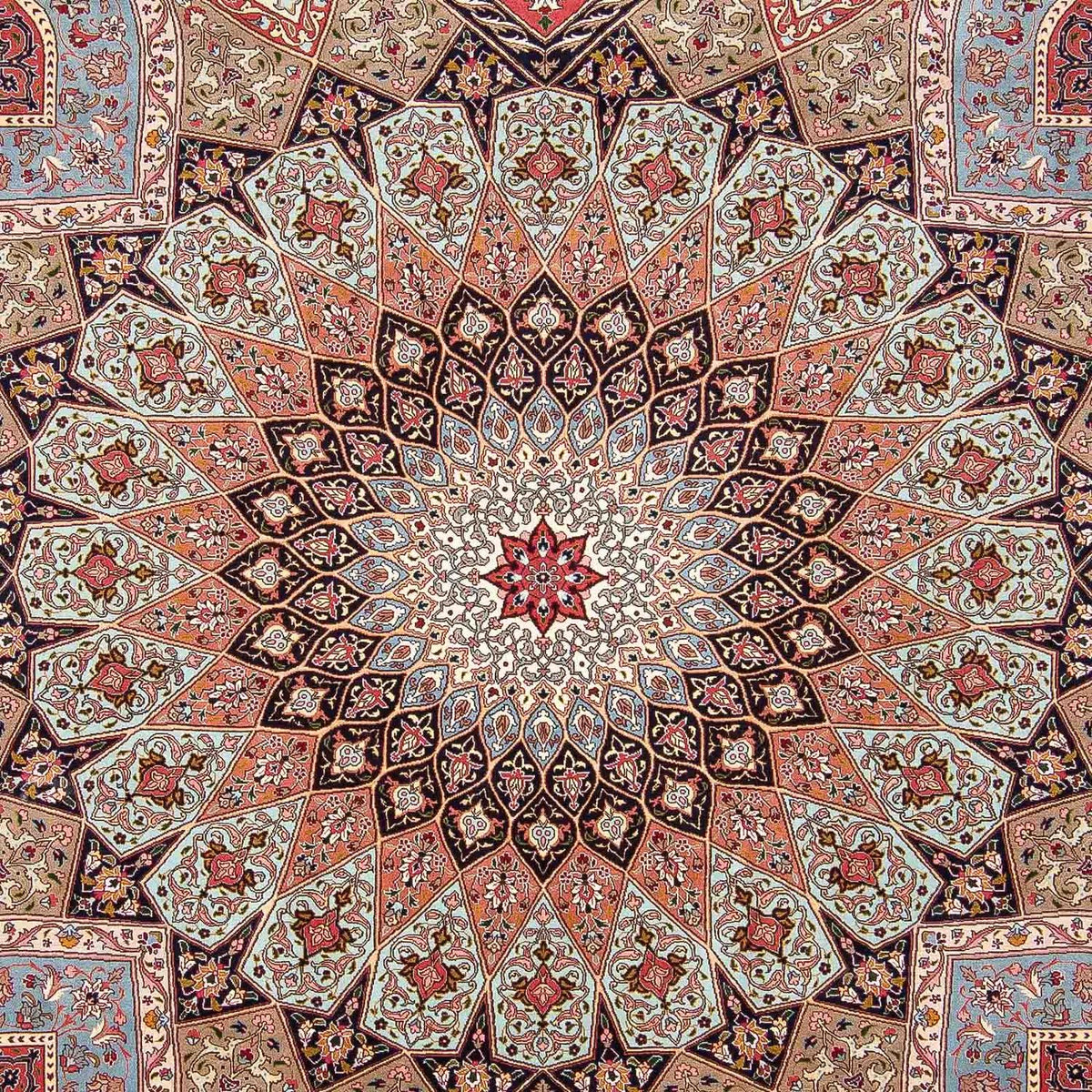 Dywan perski - Tabriz - Królewski - 297 x 255 cm - wielokolorowy