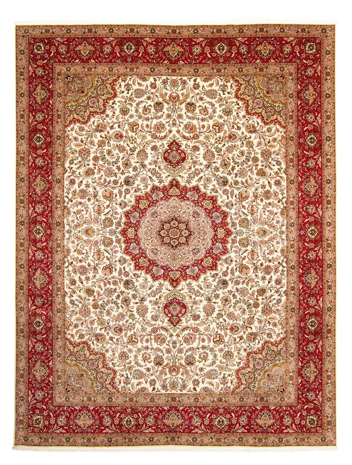 Dywan perski - Tabriz - Królewski - 400 x 302 cm - czerwony