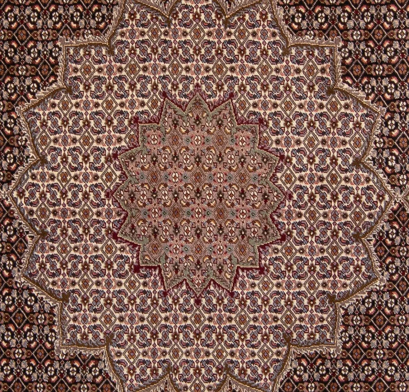 Dywan perski - Tabriz - Królewski kwadratowy  - 248 x 245 cm - brązowy