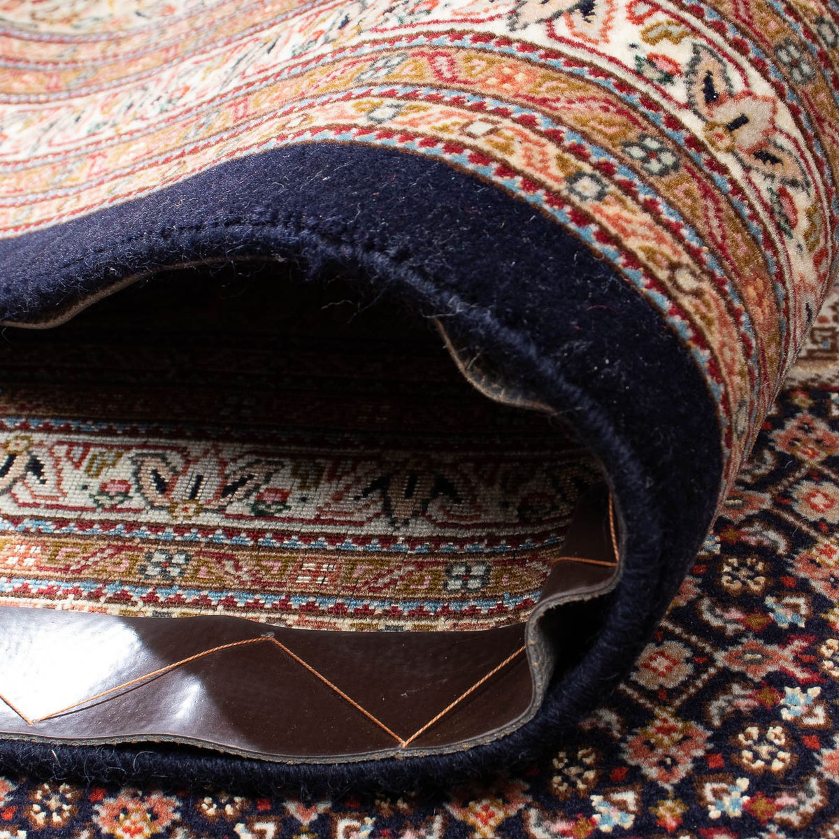 Dywan perski - Tabriz kwadratowy  - 310 x 302 cm - ciemnobrązowy