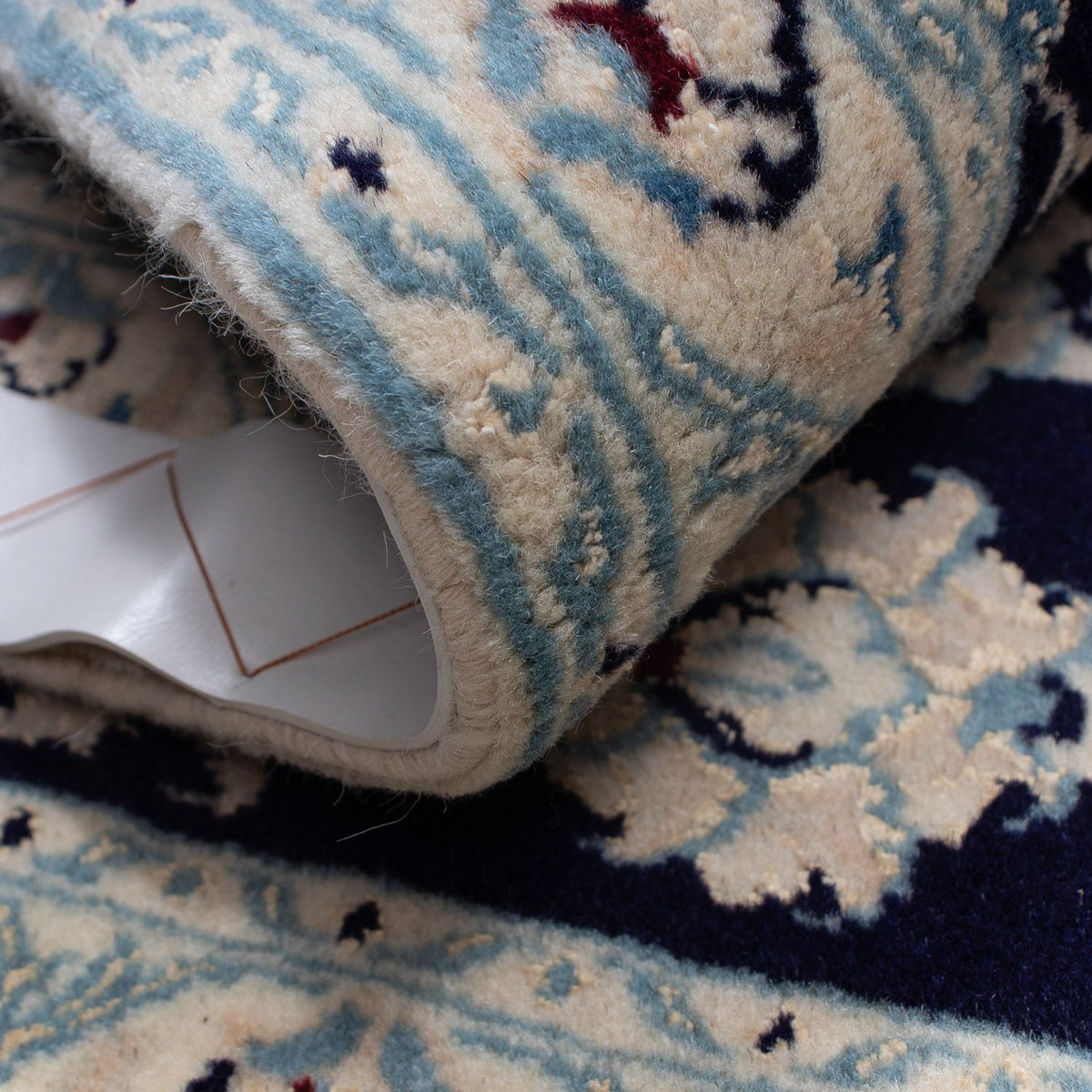 Dywan perski - Nain - Królewski - 85 x 58 cm - ciemnoniebieski