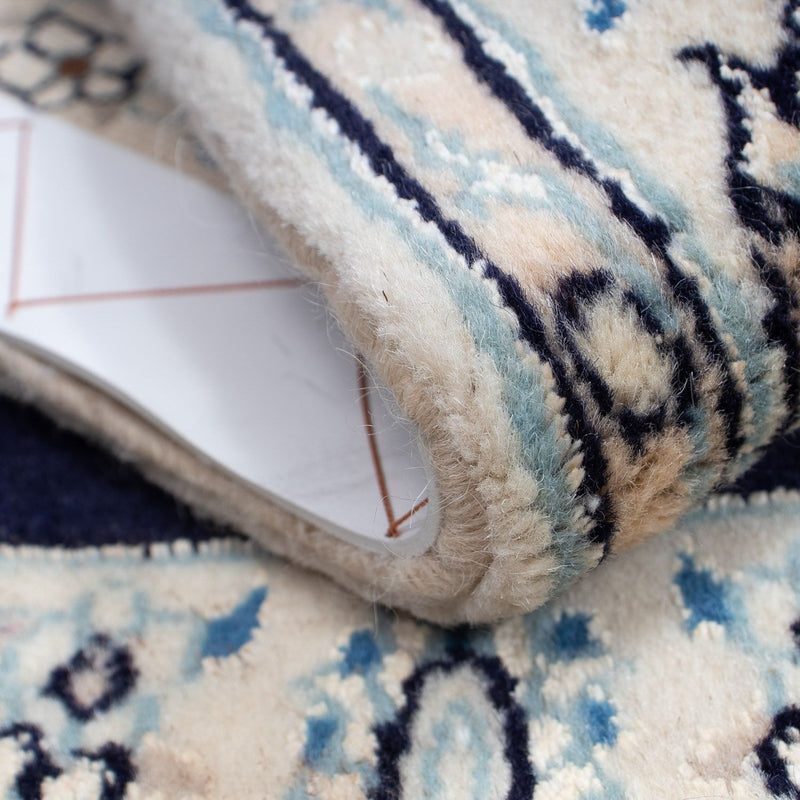 Dywan perski - Nain - Królewski - 94 x 54 cm - ciemnoniebieski