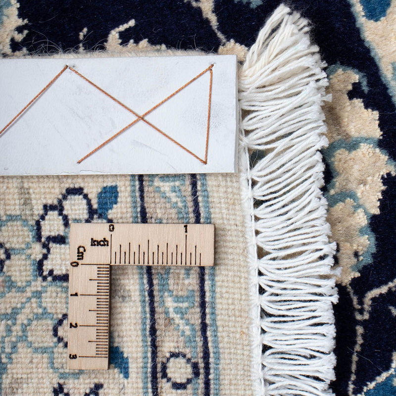 Dywan perski - Nain - Królewski - 84 x 57 cm - ciemnoniebieski