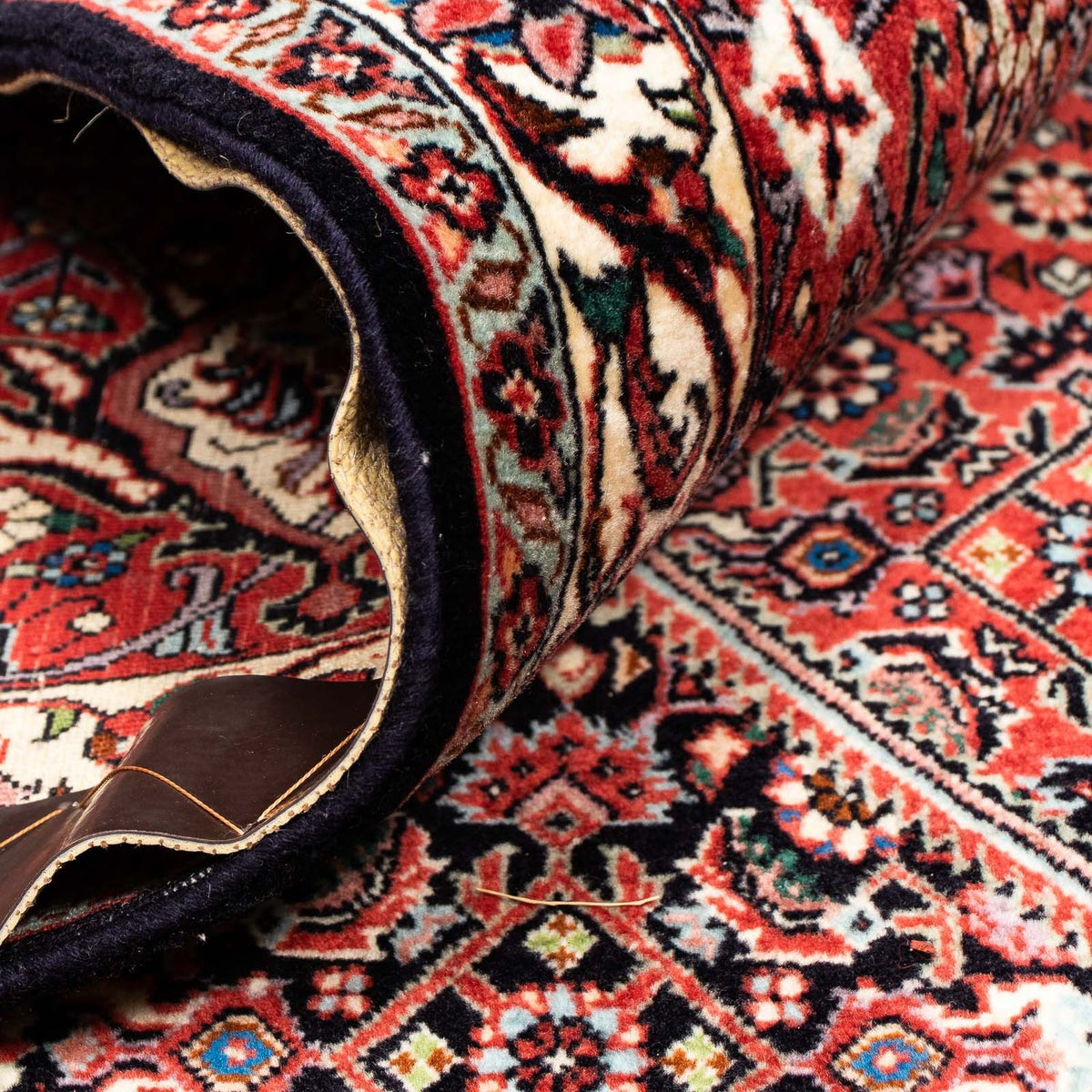 Dywan perski - Bijar - 404 x 298 cm - jasna czerwień