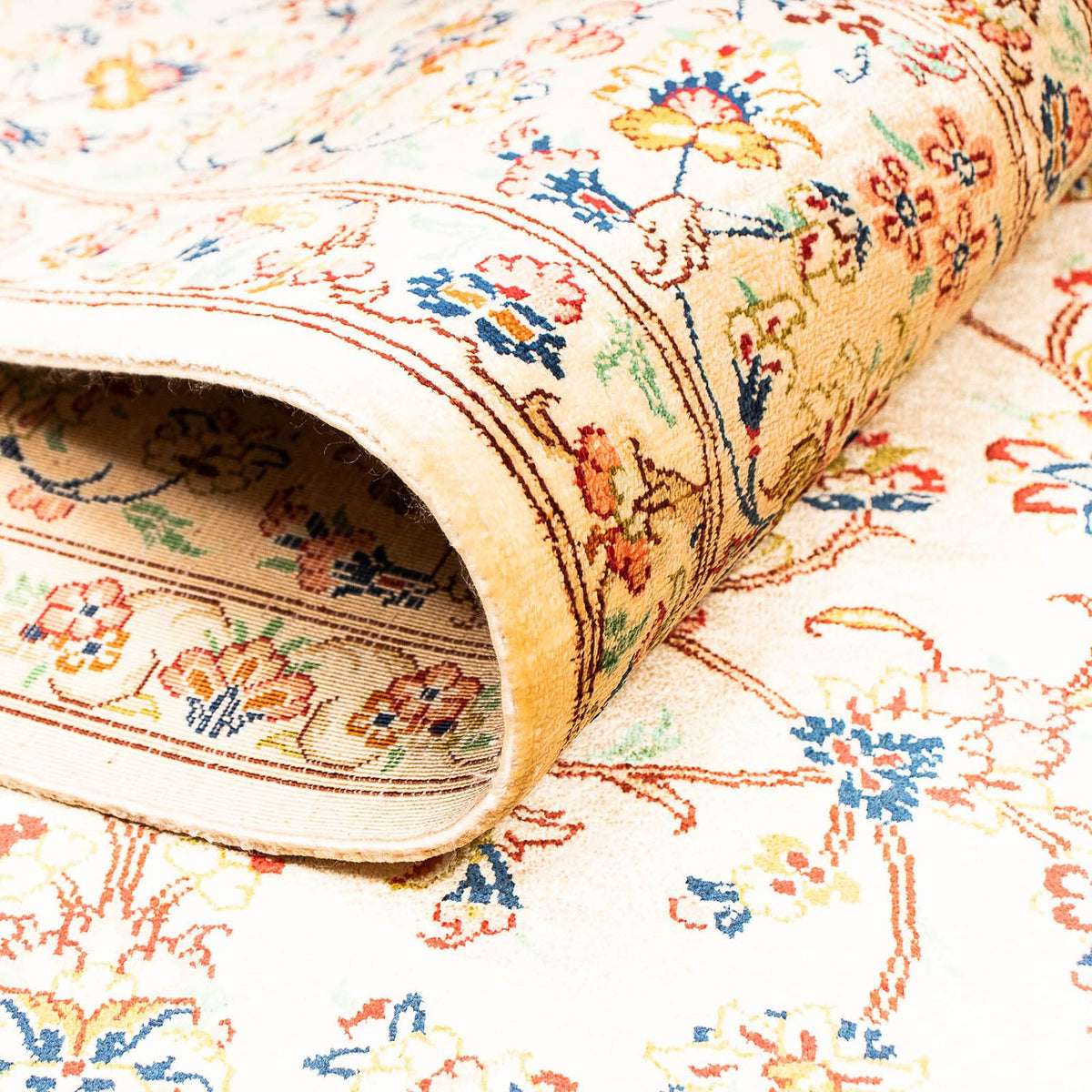 Dywan perski - Ghom - 195 x 131 cm - beżowy