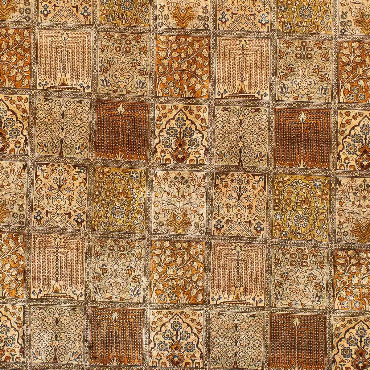 Jedwabny dywan - Ghom Silk - Premium - 200 x 132 cm - wielokolorowy