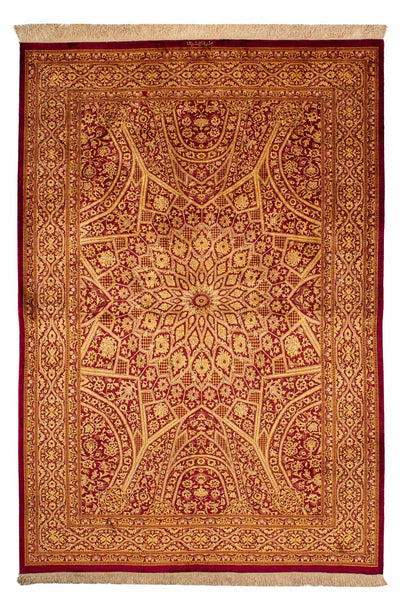 Qom jedwab Dywan 132x216cm - Dywan perski