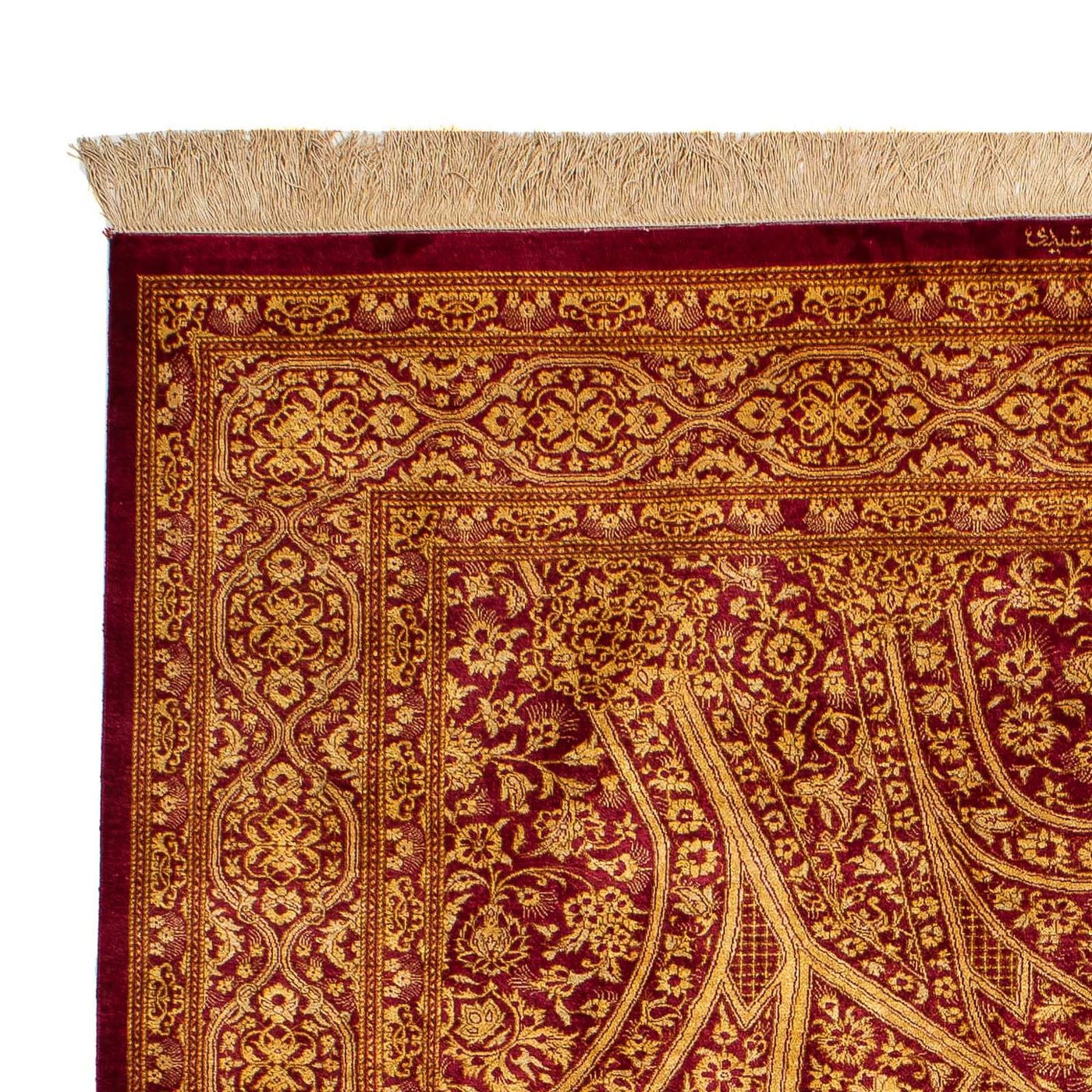 Qom jedwab Dywan 216x132cm - Dywan perski
