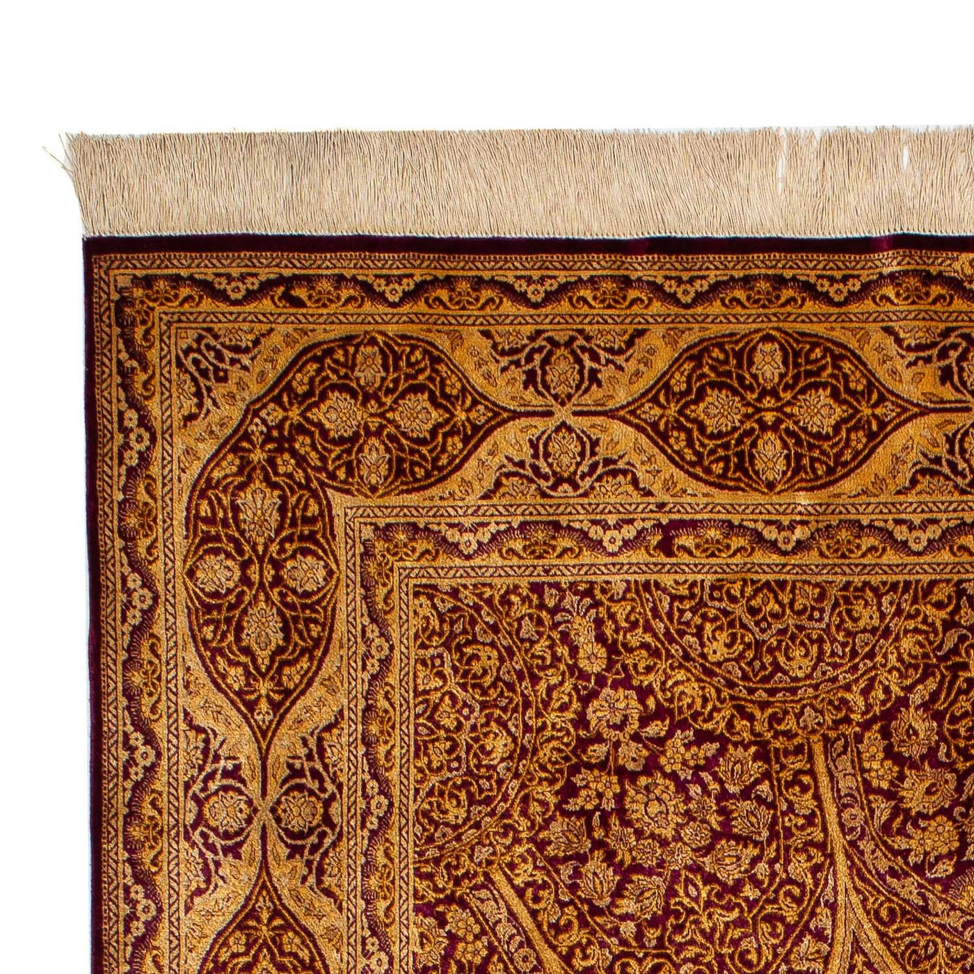 Qom jedwab Dywan 216x132cm - Dywan perski