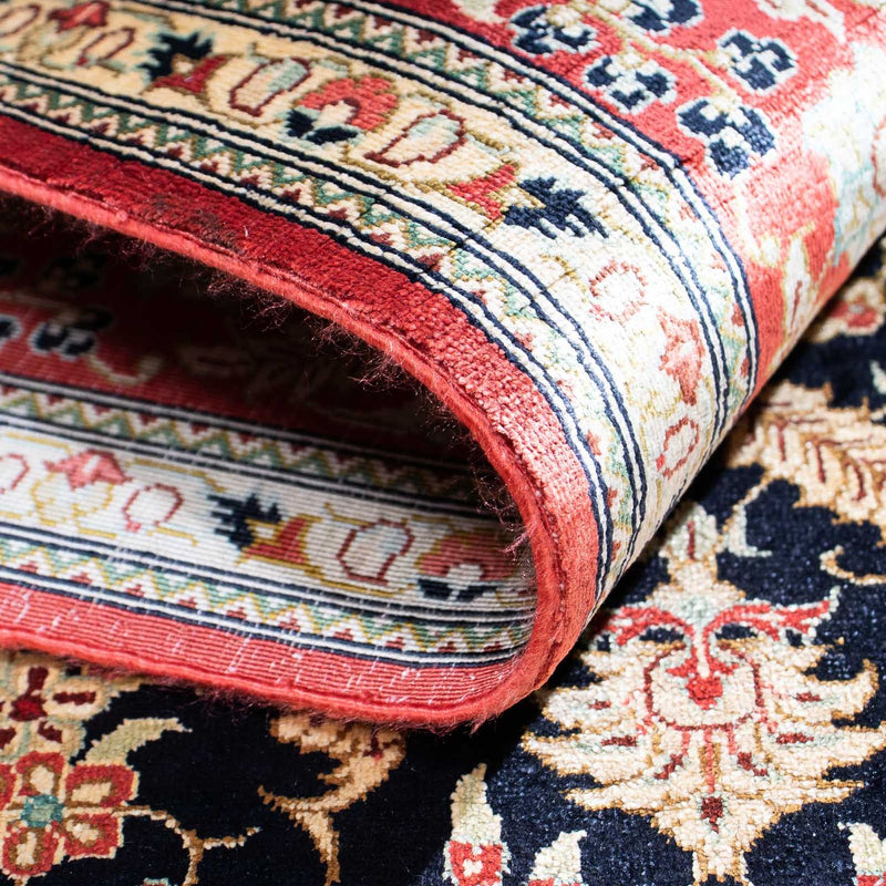 Dywan perski - Ghom - 148 x 98 cm - ciemnoniebieski