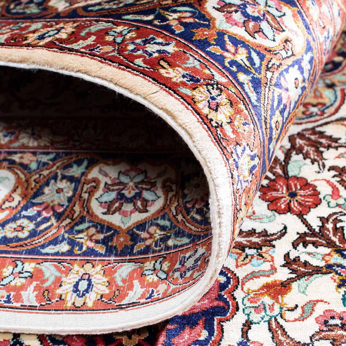 Dywan perski - Ghom - 148 x 102 cm - beżowy