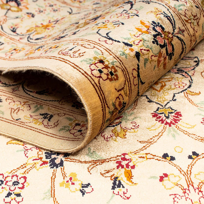 Dywan perski - Ghom - 200 x 133 cm - beżowy