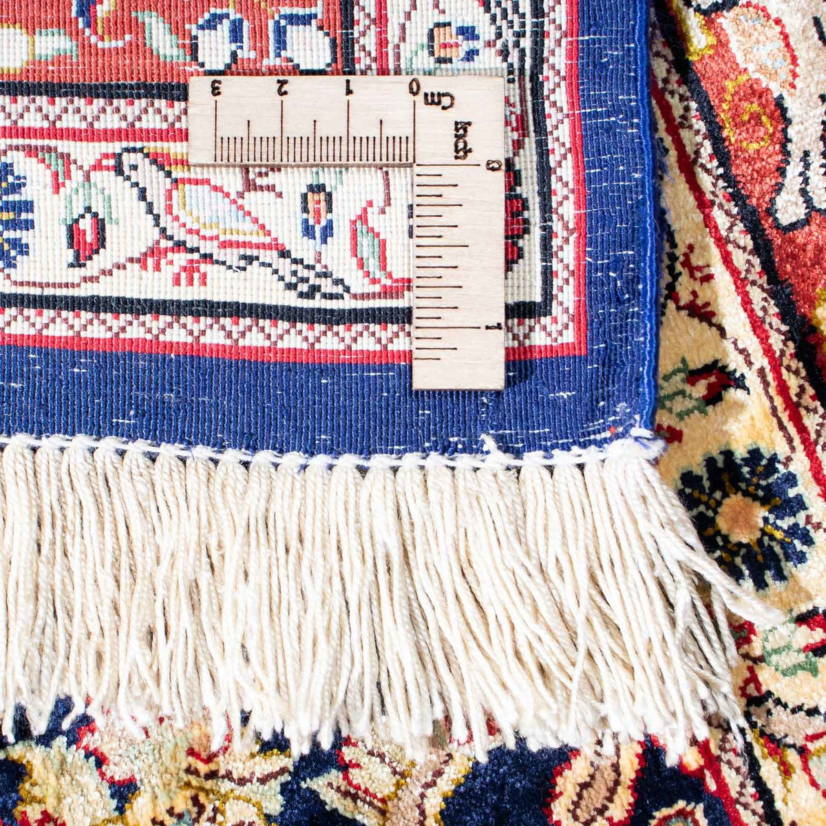 Dywan perski - Ghom - 154 x 98 cm - ciemnoniebieski