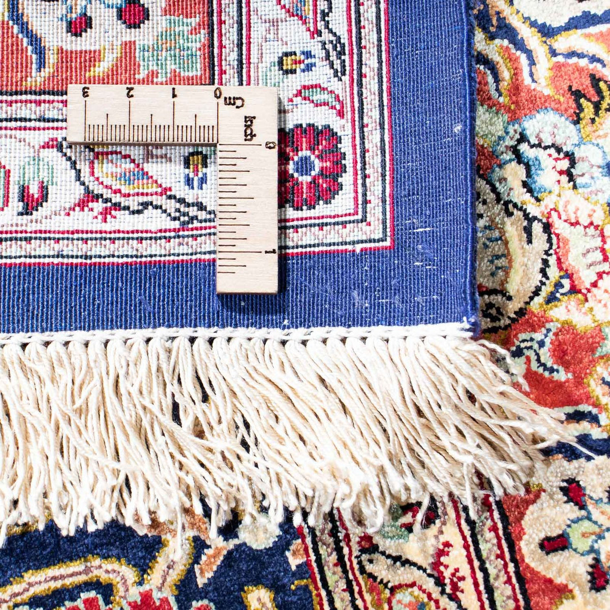 Dywan perski - Ghom - 154 x 103 cm - ciemnoniebieski