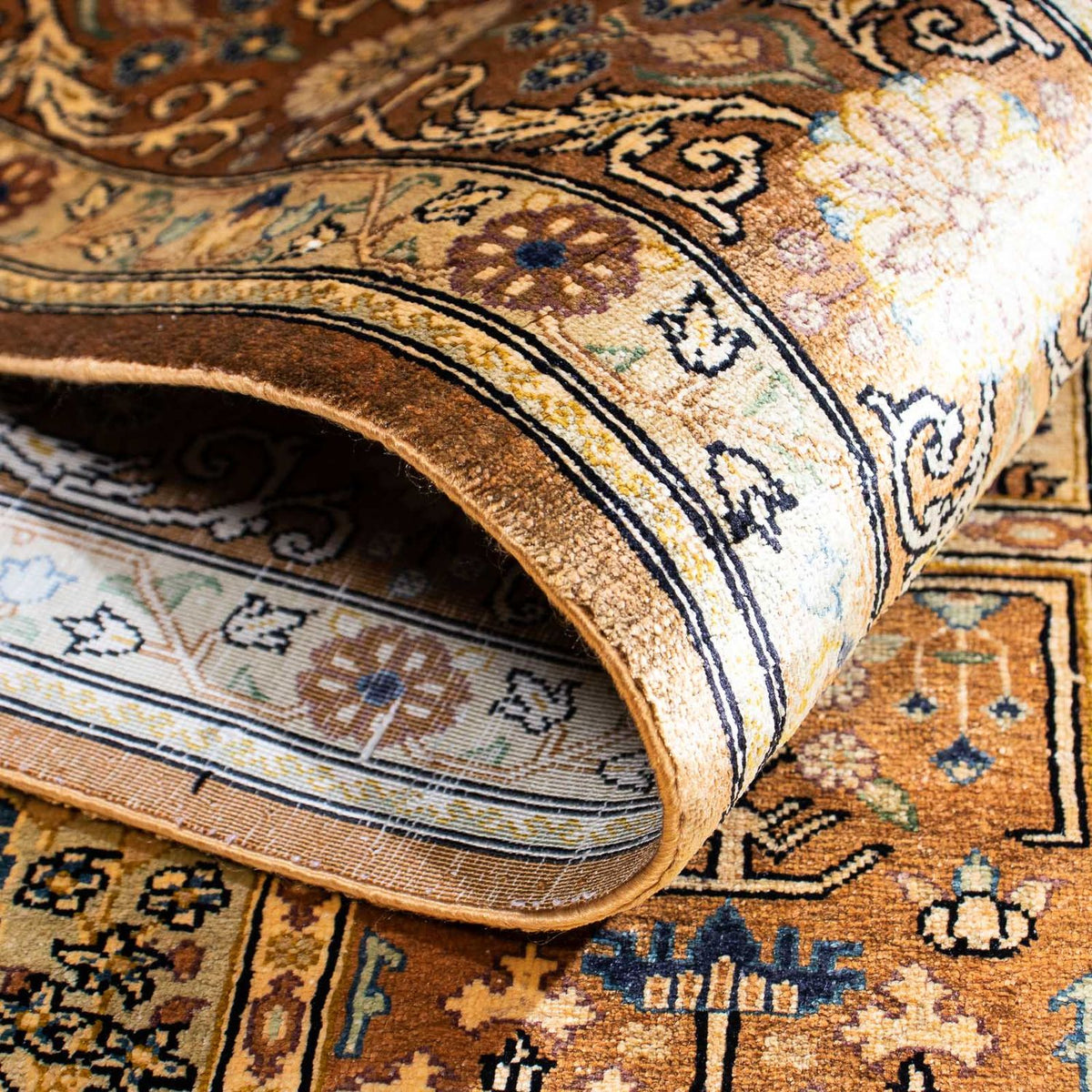 Dywan perski - Ghom - 149 x 96 cm - wielokolorowy