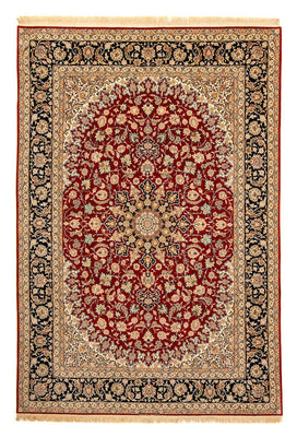 Dywan perski - Isfahan - Premium - 357 x 249 cm - ciemna czerwień