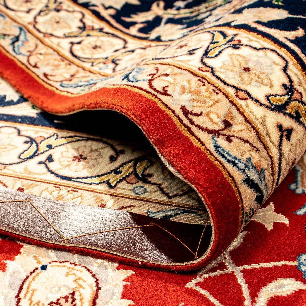 Dywan perski - Isfahan - Premium - 357 x 249 cm - ciemna czerwień