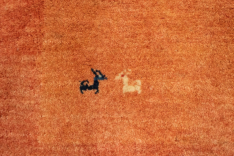 Biegacz Dywan Gabbeh - perski - 294 x 101 cm - rdza