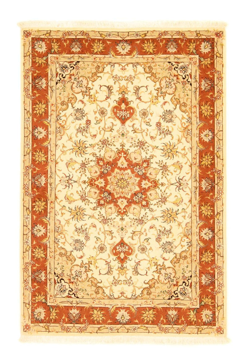 Dywan perski - Tabriz - Królewski - 155 x 102 cm - beżowy