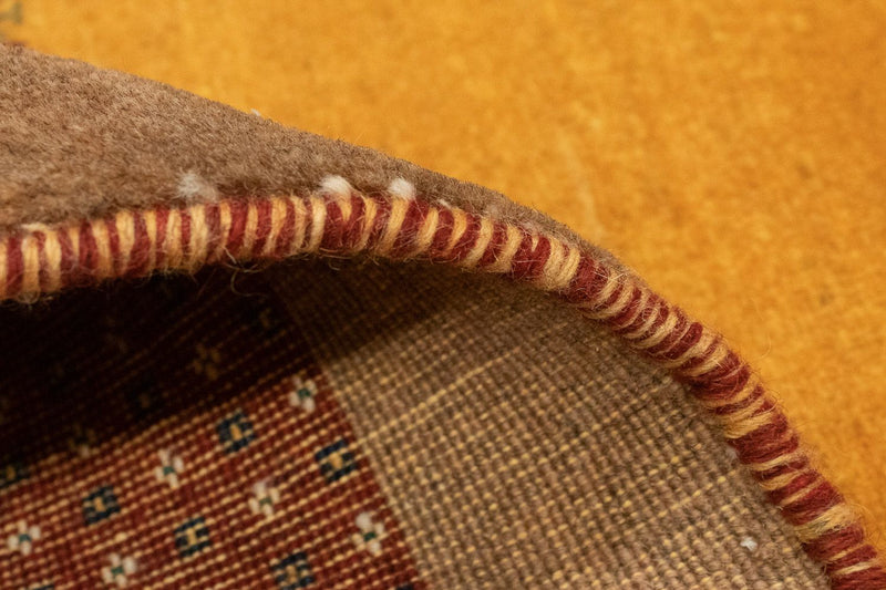 Dywan Gabbeh - Loribaft Perski - 150 x 110 cm - złoto