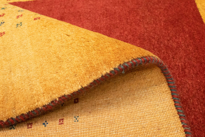 Dywan Gabbeh - Loribaft Perski - 154 x 114 cm - złoto