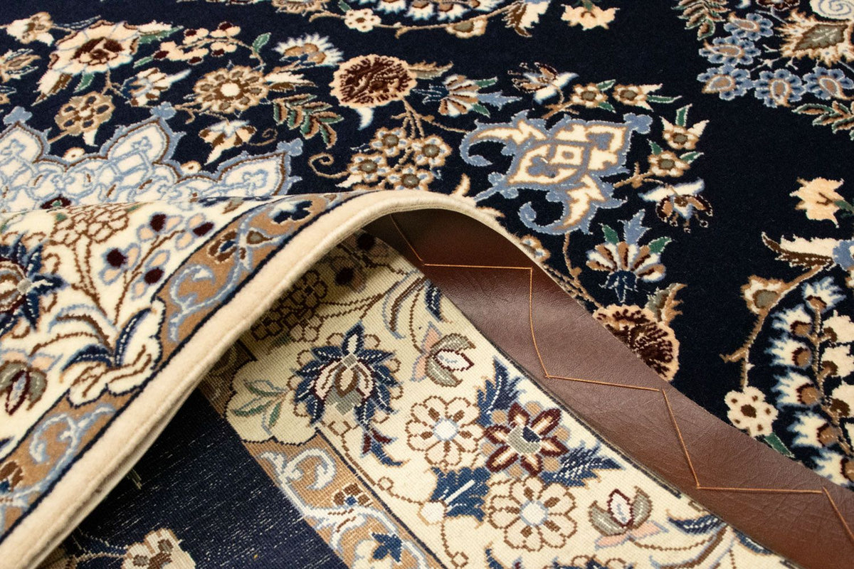 Dywan perski - Nain - Premium - 151 x 100 cm - ciemnoniebieski