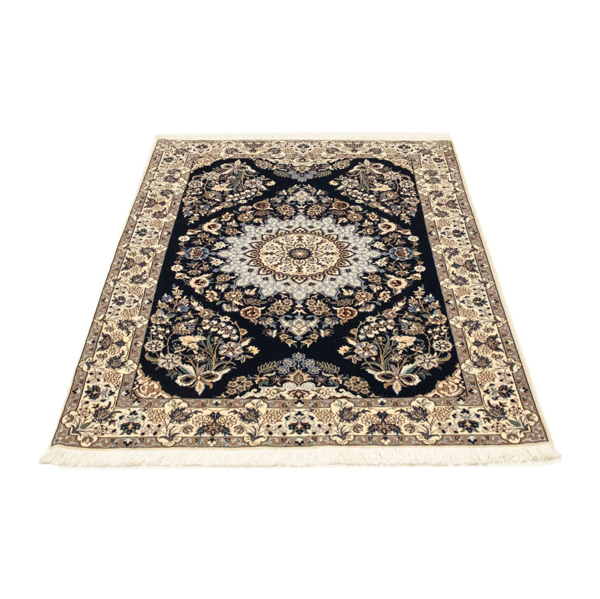 Dywan perski - Nain - Premium - 151 x 100 cm - ciemnoniebieski