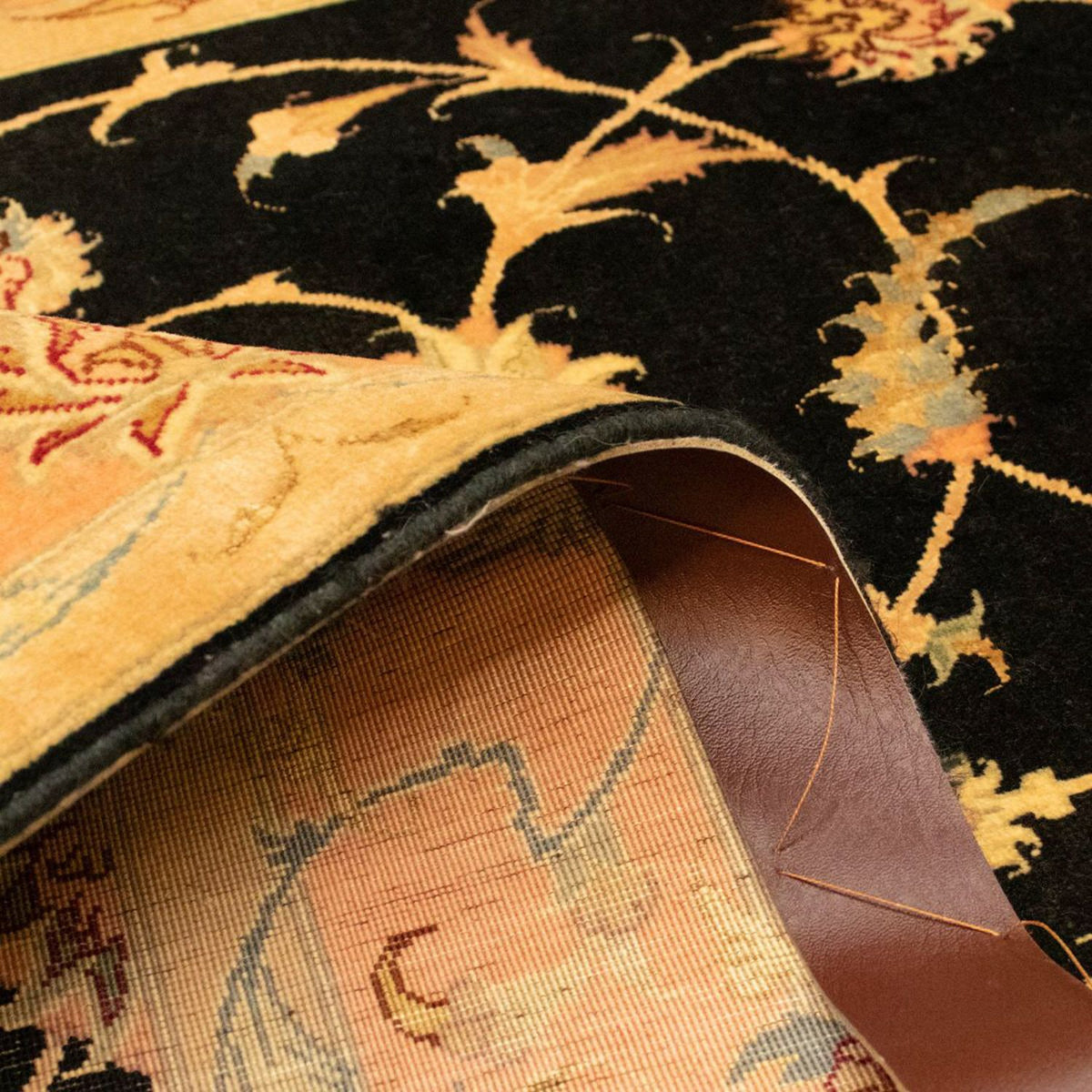 Dywan perski - Tabriz - Królewski - 160 x 100 cm - czarny